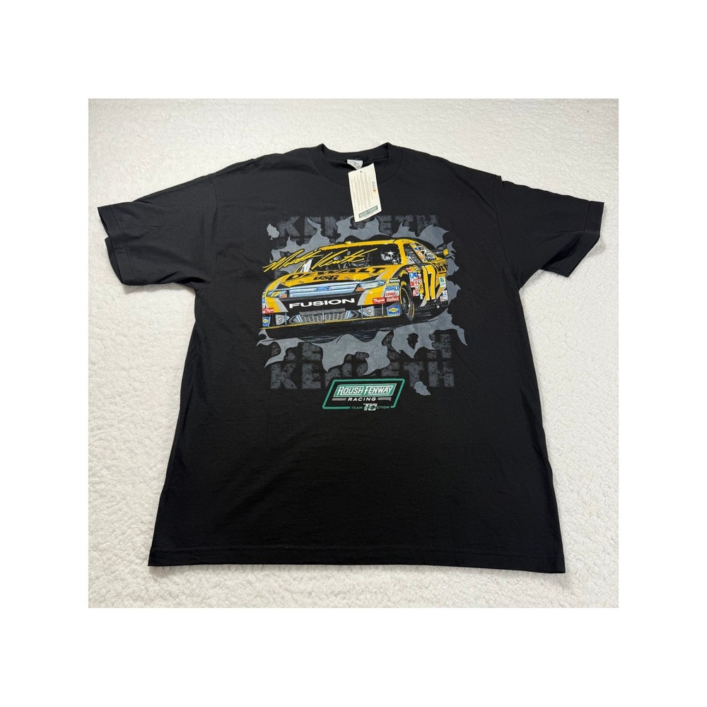 NASCAR Matt Kenseth T-Shirt Mens XL Black New Roush Fenway Racing DeWalt Ford